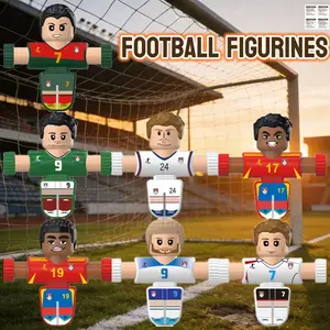 Football Figurine Toy Set, Desktop Decoration Accessories, Mini Football Scene Parts, Includes Figure, Ball, Stand, Boy Toys, Gift Essential UK ES POR， soccer toy， soccer toys, soccer board game, soccer goal, soccer games for kids 8-12，Soccer,foosball tab
