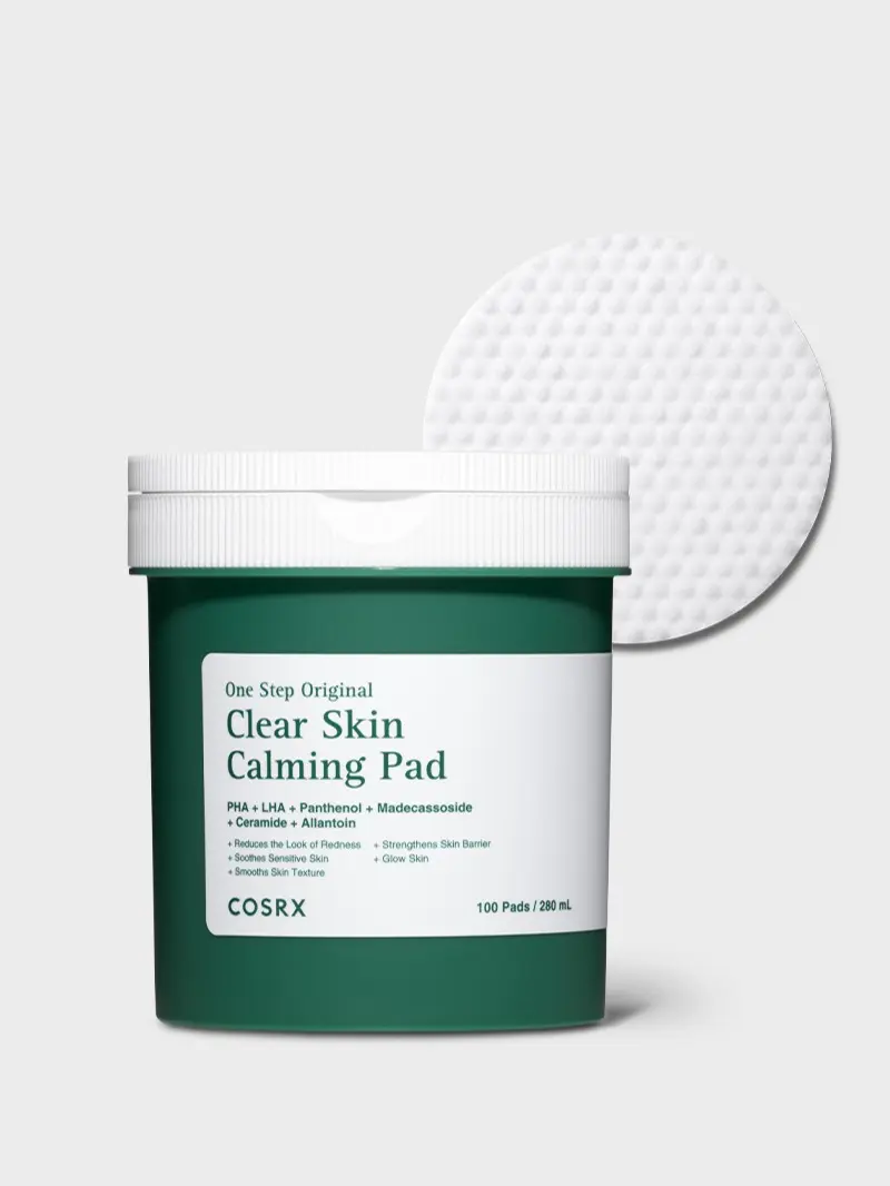 [COSRX Official] One Step Original Clear Skin Calming Pad l #GreenCalmingPad #CalmingTonerPad l • Early Blemishes & Acne-Prone Skin • Redness & Sensitive or Irritated Skin • Weakened Skin Barrier • Uneven or Rough Skin Texture • Dry or Dehydrated Skin