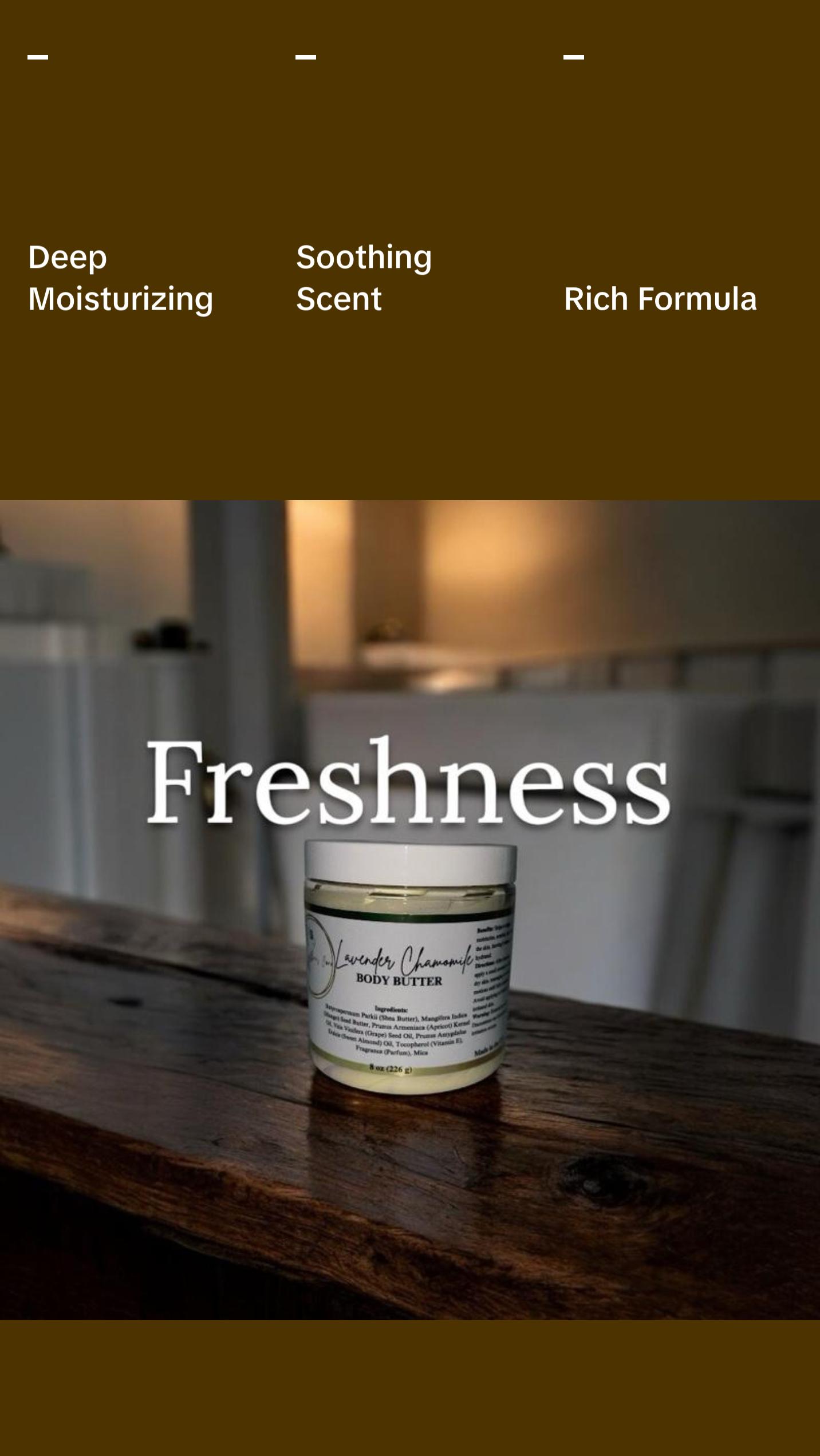 Lavender Chamomile Body Butter for Deep Hydration and Nourishment Body Care Lotions Apricot Blend