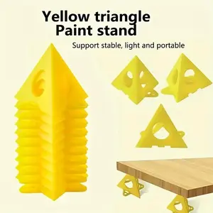 10pcs Triangle Paint Pads Feet - Sturdy Mini Painting Stands Tool for Woodworking, Carpenter Woodworking Accessories - Compact, Space-Saving, and Adjustable Design for Easy Painting and Coating