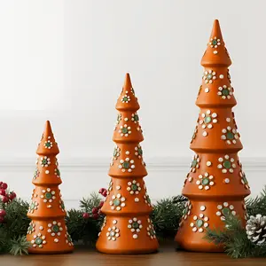 Christmas Clearance Sale Mexican Christmas Tree decor Figurine for Navidad Table Centerpiece Indoor Mantel Holiday Party Decorations Xmas Gift