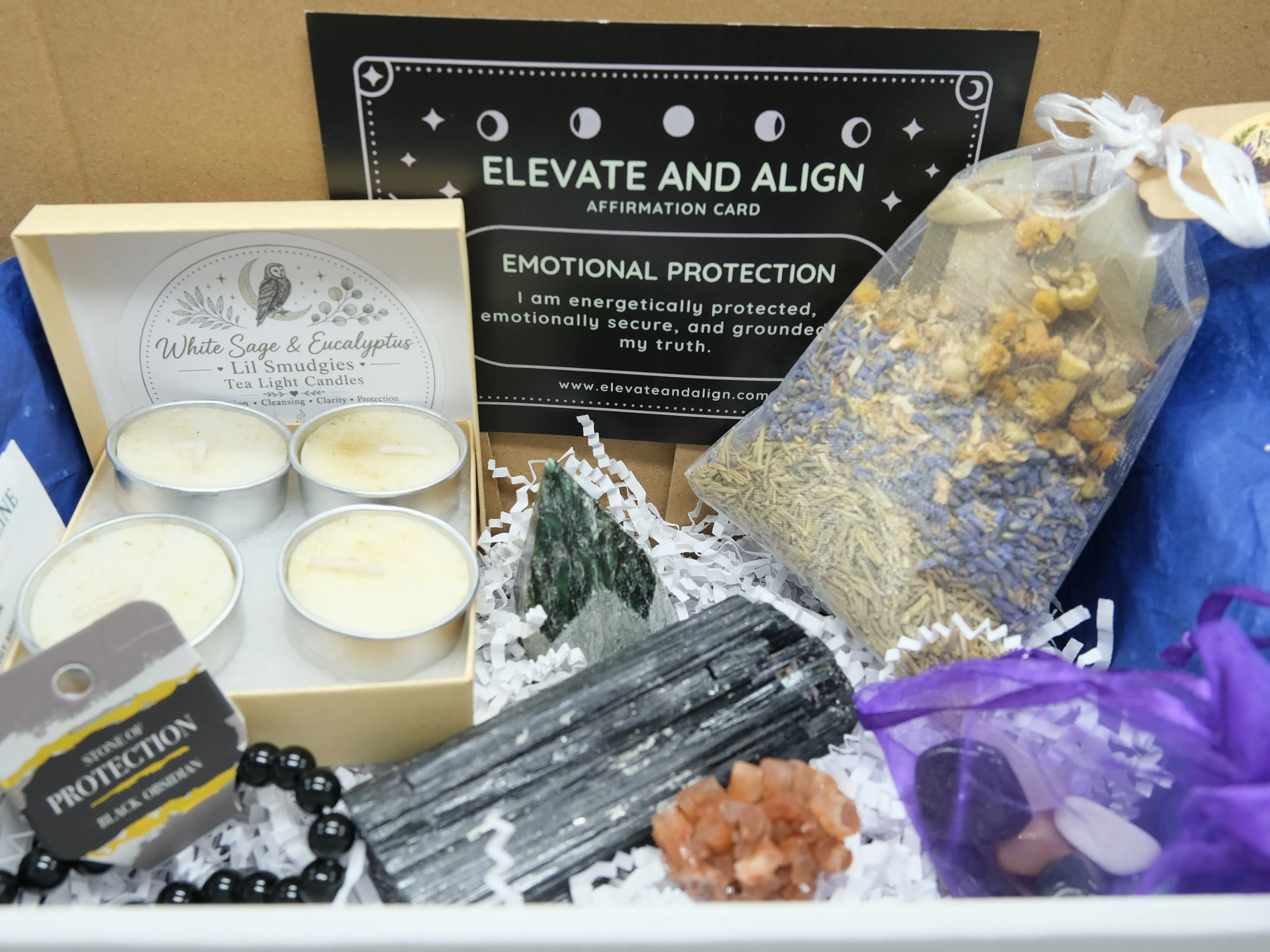 Curated Crystal & Spiritual Wellness Box | 12 Themes Available | Crystals, Herbs, Spiritual Tools & Self-Care Gifts
