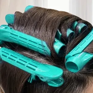 8-Pack User-Friendly Fluffy Hair Clips, Quick Bangs and Curly Hair Styling, Reliable Grip for Home Use, Women's Hairstyling Tools, Curling Hair Rollers