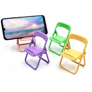 Chair Phone Stand, Two Specifications Available, 4 Pack & 12 Pack, Desktop Foldable Portable Stool Holder, Cute Creative Small Chair Stand