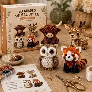 Limited Edition Collectible 3D Beaded Animal & Creature DIY Craft Kit, Beginner Friendly Beading Art, Handmade Display Piece & Keepsake Gift
