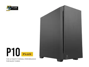 Antec P10 FLUX, F-LUX Platform, 5 x 120mm Fans Included, Reversible & Swing-Open Front Panel, Air-Concentrating Filter, 5.25" ODD, Fan-Speed Control, Sound-Dampening Side Panels, Mid-Tower Silent Case