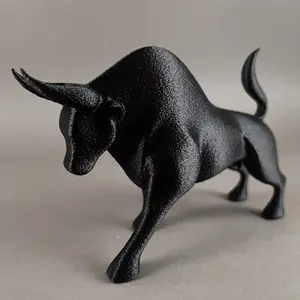 3D Printed Bull Statue Figurine, Realistic Skin Design, Home Decor Bull Fighting Sculpture, Perfect for Christmas, Valentine's Day, Halloween