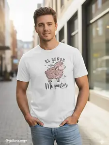 Camiseta Bíblica: “El Señor es mi pastor, nada me faltará”