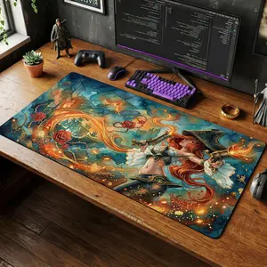 Miss Fortune Pirate Mouse Pad | LoL Desk Mat, League of Legends Bot Gift