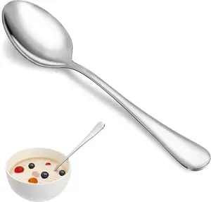 12 Piece Stainless Steel Dinner Spoon Set, Mirror Polished Heavy Duty Soup and Table Spoons for Home Kitchen Restaurant and Daily Use