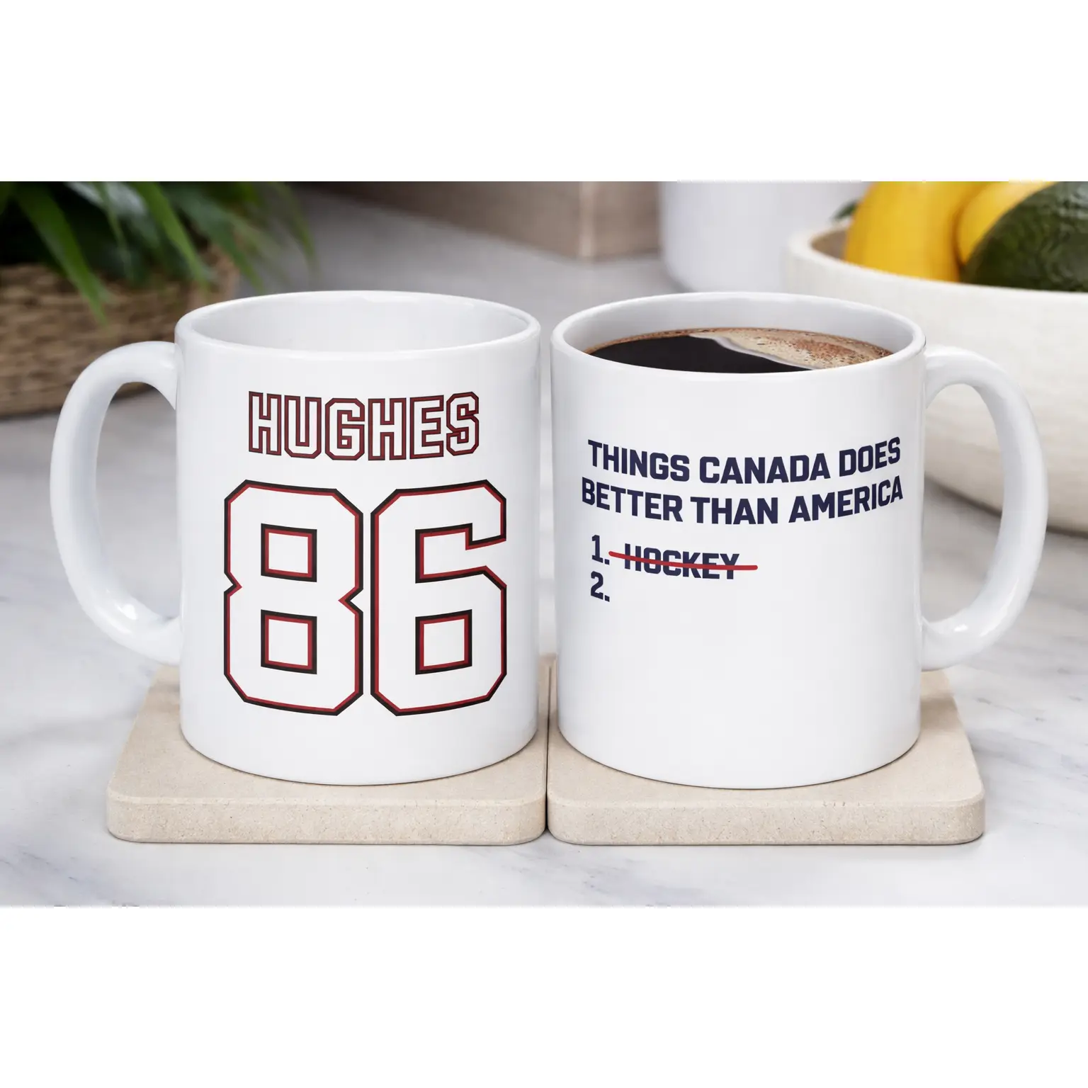 Jac Hughes 11oz Customized Reusable Ceramic Coffee Mug Tumbler Cup - Reuse-friendly, Washable, Lead-free, Microwave-safe Drinkware for Father's Day