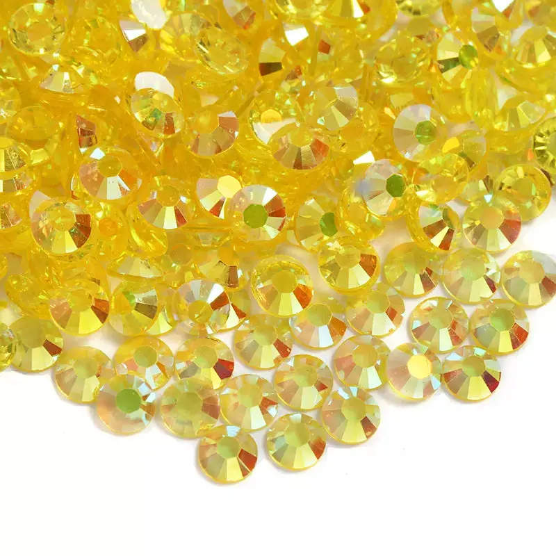 Transparent Citrine AB Resin Rhinestones