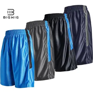 4 Pack Mens Athletic Gym Shorts Quick Dry Workout Lightweight Basketball Shorts with Deep Pockets Elastic Waistband