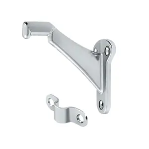Deltana  3.25 in. Projection Hand Rail Brackets- Bright Chrome - Zinc