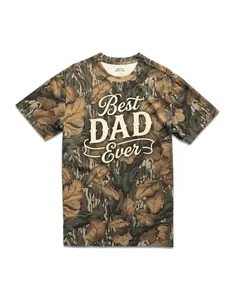 Men's Mossy Oak Camouflage Shirt | Short Sleeve Hunting Tee | Outdoor Performance Apparel