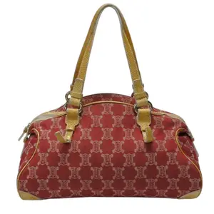 Pre-owned Celine Canvas Shoulder Bags Monogram Shoulder Bag