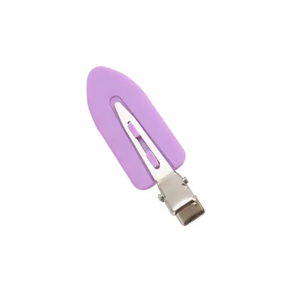 [Not For Sale] Unisex 1-Piece Matte Purple Creaseless Plastic Duck Bill Hair Clip - Barrette Form Hairclips for Everyday Wear, Curtain Bangs, Automatically Shipped with Order [Don't Order Separately]