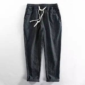 Men’s summer linen pants made from cotton-linen fabric-casual and comfortable.Japanese retro striped#SummerWins#Father’sDayGift, seasonal essential, essential piece, must have item, everyday wear, trendy style