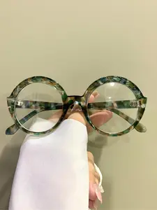 Trendy Large Frame Glasses, Basic Fashion Eyeglasses for Women & Men, Fashion Eyeglasses for Work, Daily Clothing Decor, for Student Daily Use, Leopard Pattern Eyeglasses