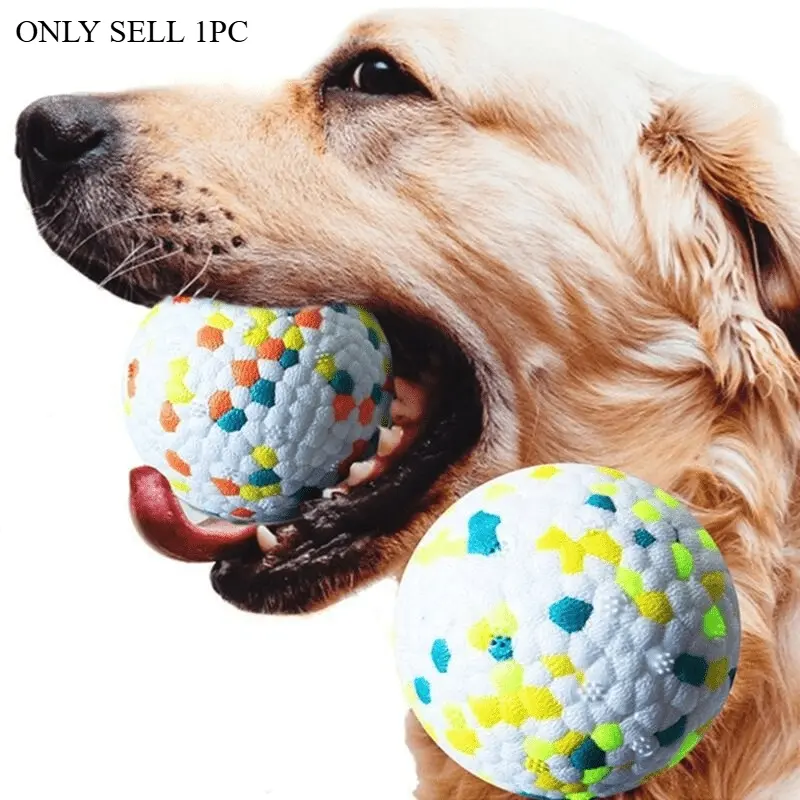 1pc  Indestructible Dog Chew Toy - Interactive Ball for Aggressive Chewers!