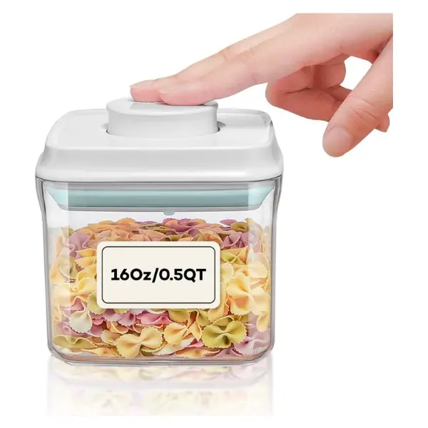 Bop Top Airtight Food Storage Containers | Pop-Top Lid | 2 Cups / 16 Oz | kitchen canister set, for flour, sugar, snacks, pasta, baking