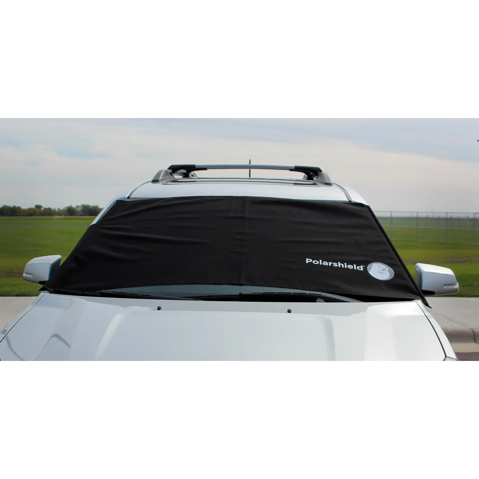 Delk Polarshield Winter Snow Car Wind Proof Windshield Cover w/ Security Panels