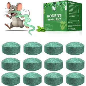 12-Pack Natural Rodent Repellent Balls |   Peppermint & Lemon Oil Effectively Deters Rats & Squirrels