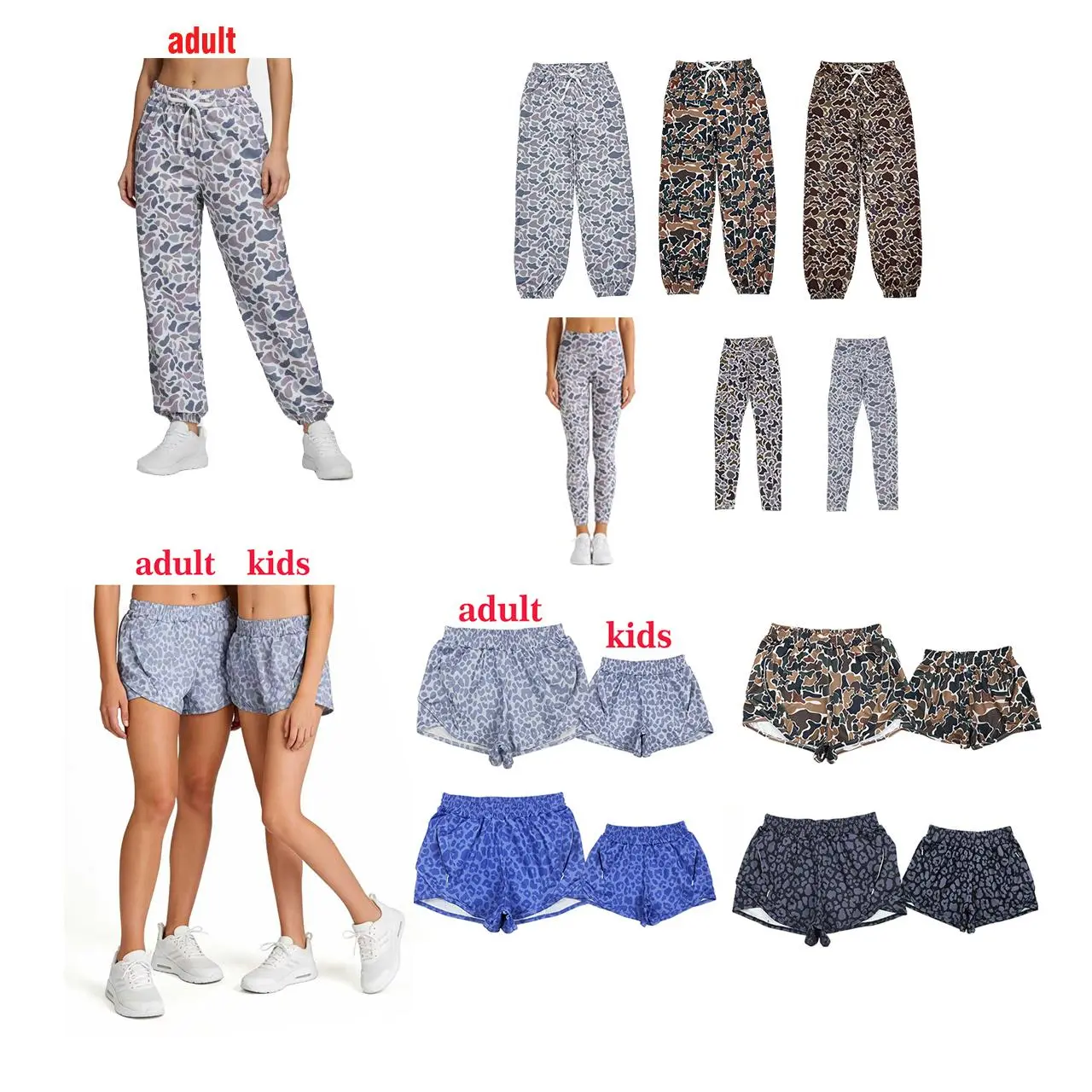 Women's Winter Camo Joggers, Animal Print Women's Sports Joggers, Sportsfashion Hunting Clothing, C-Size Yoga Bottoms for Outdoor Activities, Gym, Pants For Women