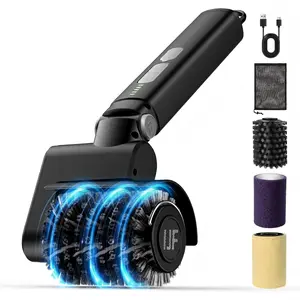 Electric Grill Brush Cordless, BBQ Grill Cleaner with 3 Cleaning Attachments, CSA Certified Wire Brush Head, No Loose Bristles for Gas, Charcoal & Flat Top Grills summergarden