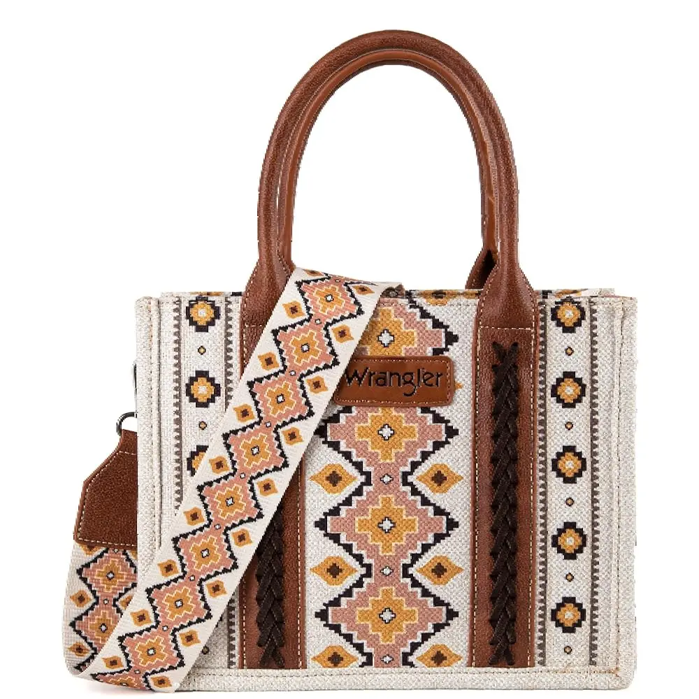 Wrangler Aztec Tote Bag for Women Boho Shoulder Purses and Handbags