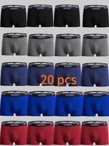men's solid color boxer brief, breathable comfortable underwear for daily wear, casual men's underwear for all seasons, clothing, boxer shorts, underwear boxers, soft comfy underwear