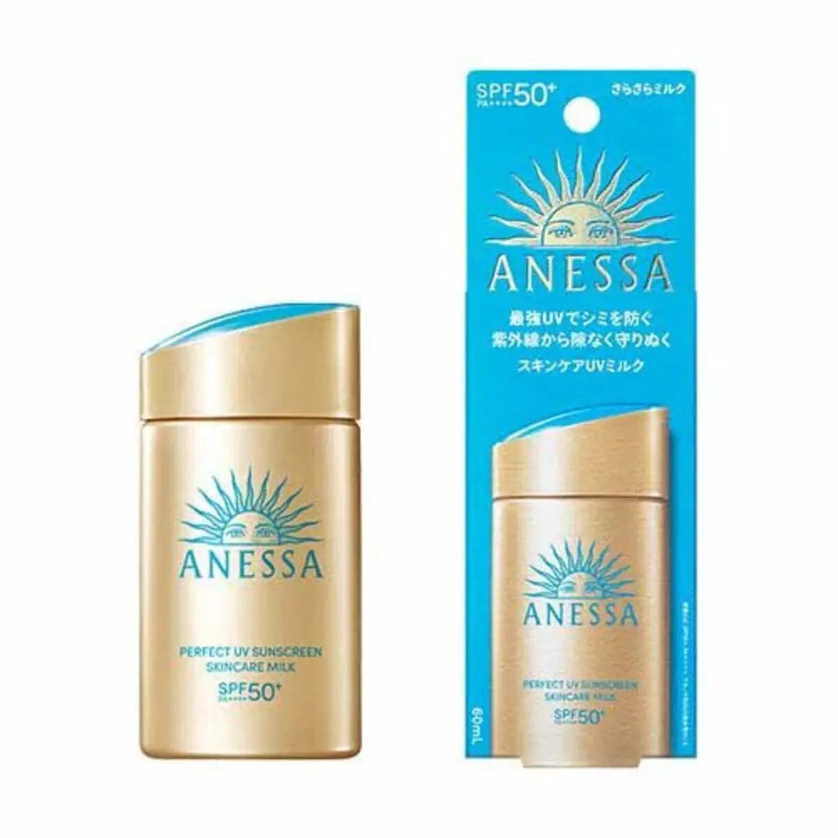 Anessa Perfect UV Sunscreen Skin Care Milk SPF50+/PA++++ 60mL 2024 version Uv Shield Sunblock Spf