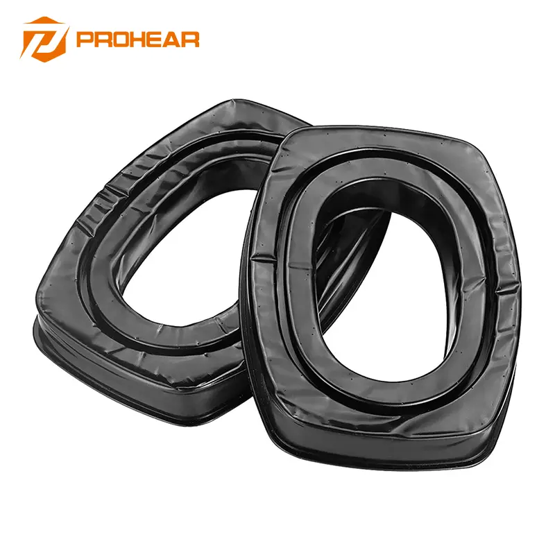 PROHEAR GEP02 Silicone Gel Earpads (1 Pair, Box Included) - Grooved Edge Headphone Accessories, Easy to Replace, Wide Compatibility for Howard Leight Impact Sport Pro Sync & Awesafe Models, Durable Polyurethane, Sweat Resistant, Comfort Fit, Flush Mount