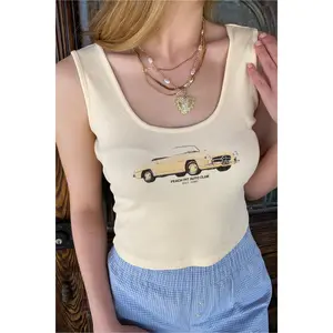 Peach Pitt Graphic Tank Top