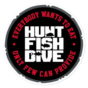Hunt Fish Dive Sticker