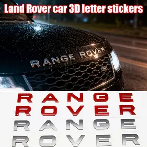 Range Rover Hood Letter Emblem Decal, Car Body Modification Badge Sticker Accessories, Fits Starpulse/lightning/heirloom Editions, Car Stickers