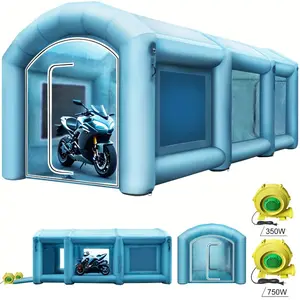 VEVOR Inflatable Spray Booth Car Paint Tent 20x 10x 8 ft w/Filter 2 Blowers