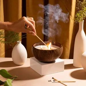 Luxxe Coconut Shell Candle