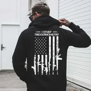 I Study Triggernometry Hoodie, I Study Triggernometry Funny Pro Gun American Flag, Patriotic Graphic Hoodie, Gift For Him