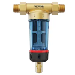 VEVOR Spin Down Filter, 40 Micron Whole House Sediment Filter for Well Water, 3/4" MNPT, 4 T/H High Flow Rate, for Whole House Water Filtration Systems, Well Water Sediment Filter