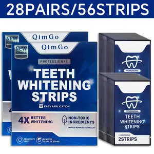 4x teeth whitening strips, Professional Deep Cleaning, Enamel-Safe Formula