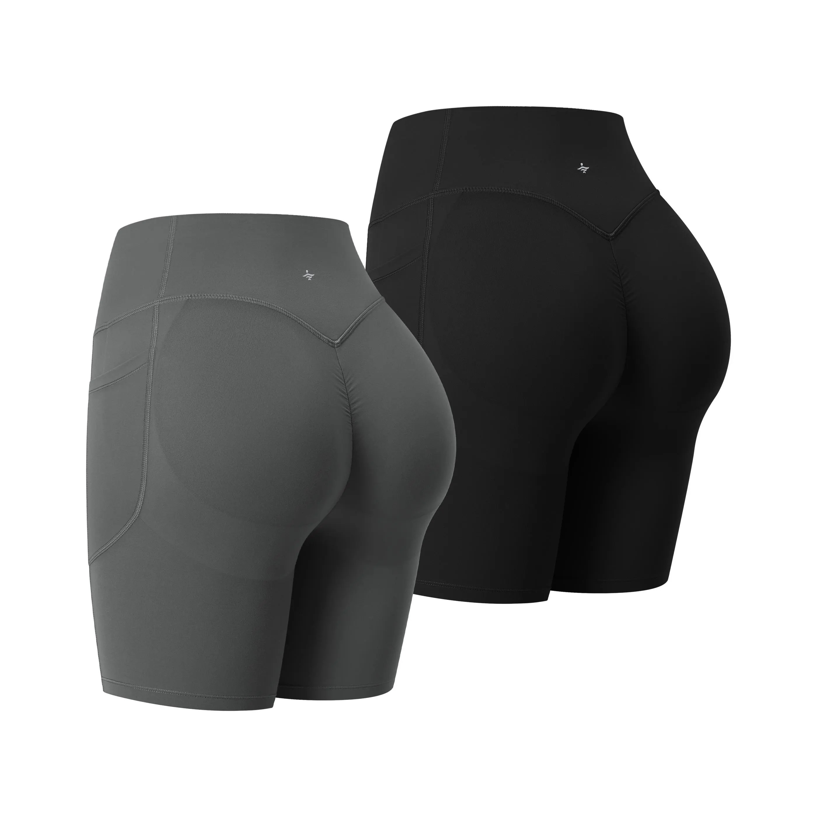 Halara 2-Piece High Waisted Scrunch Butt Lifting Tummy Control Side Pocket Shaping Workout UltraSculpt Biker Shorts Set#TikTokShopBacktoSchool