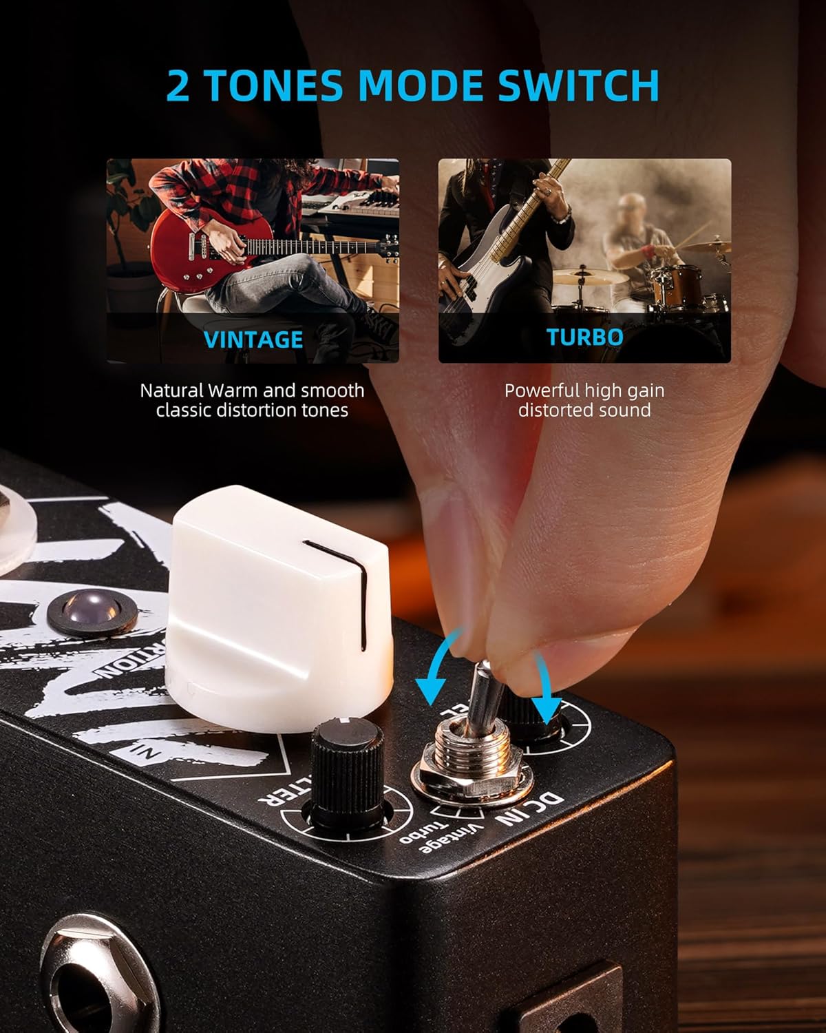 LEKATO Electric Guitar Bass Effect Pedal,Distortion/Pitch Box/Overdrive/Looper/Drummer/Noise Killer/Delay/Compressor Mini Pedal with True Bypass LEKATO Electric Guitar Bass Effect Pedal,Distortion/Pitch Box/Overdrive/Looper/Drummer/Noise Killer/Delay/Compressor Mini Pedal with True Bypass