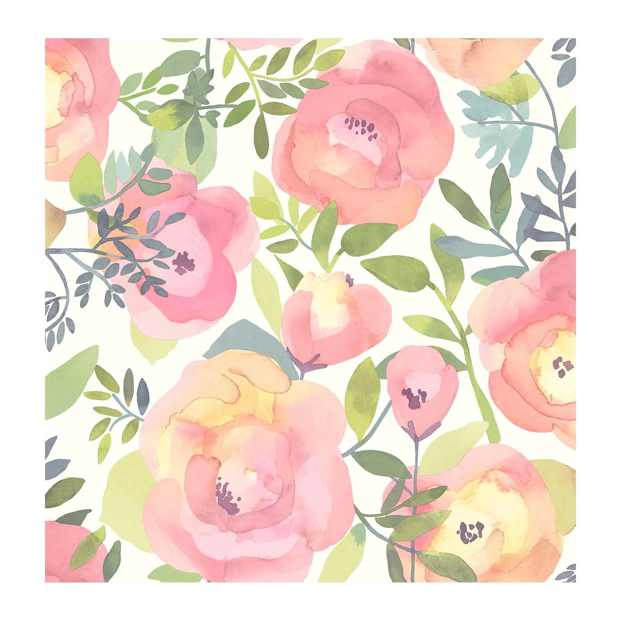 NuWallpaper Peachy Keen Pink Peel and Stick Wallpaper