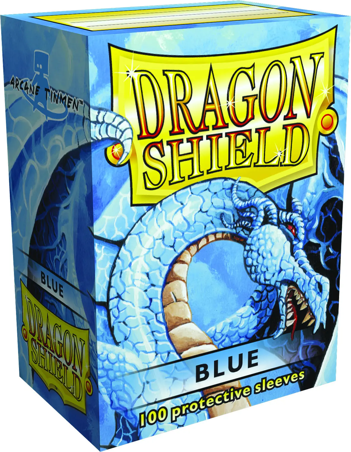 Dragon Shield Standard Polypropylene Trading Card Protective Sleeves (100 Count) - Blue, for Collectible Dragon-Themed Cards
