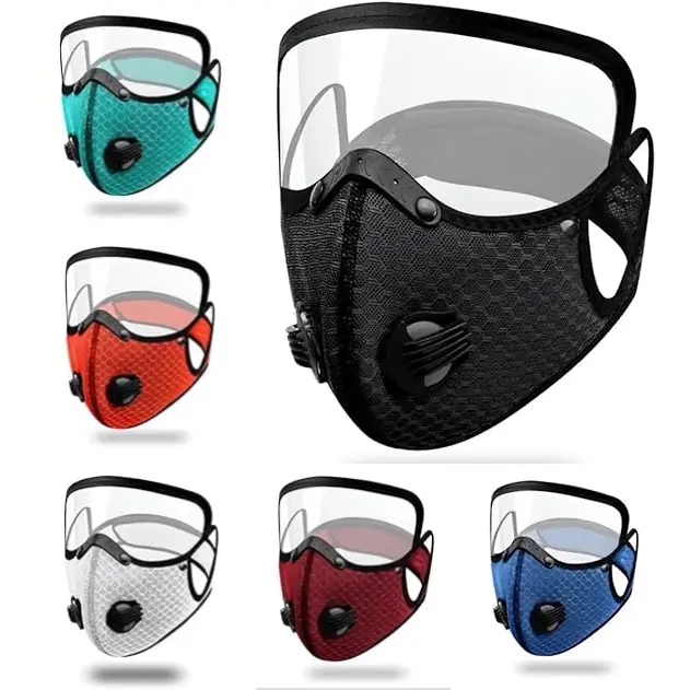 Cycling Mask Filter Sheet Dustproof And Warm Face Mask Protective Lens Detachable