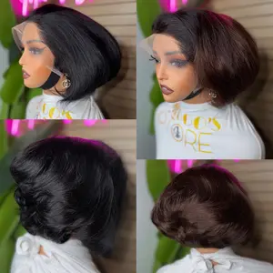 NEW Pixie cut straight 300 density 13*4  wig Lace Front Wigs