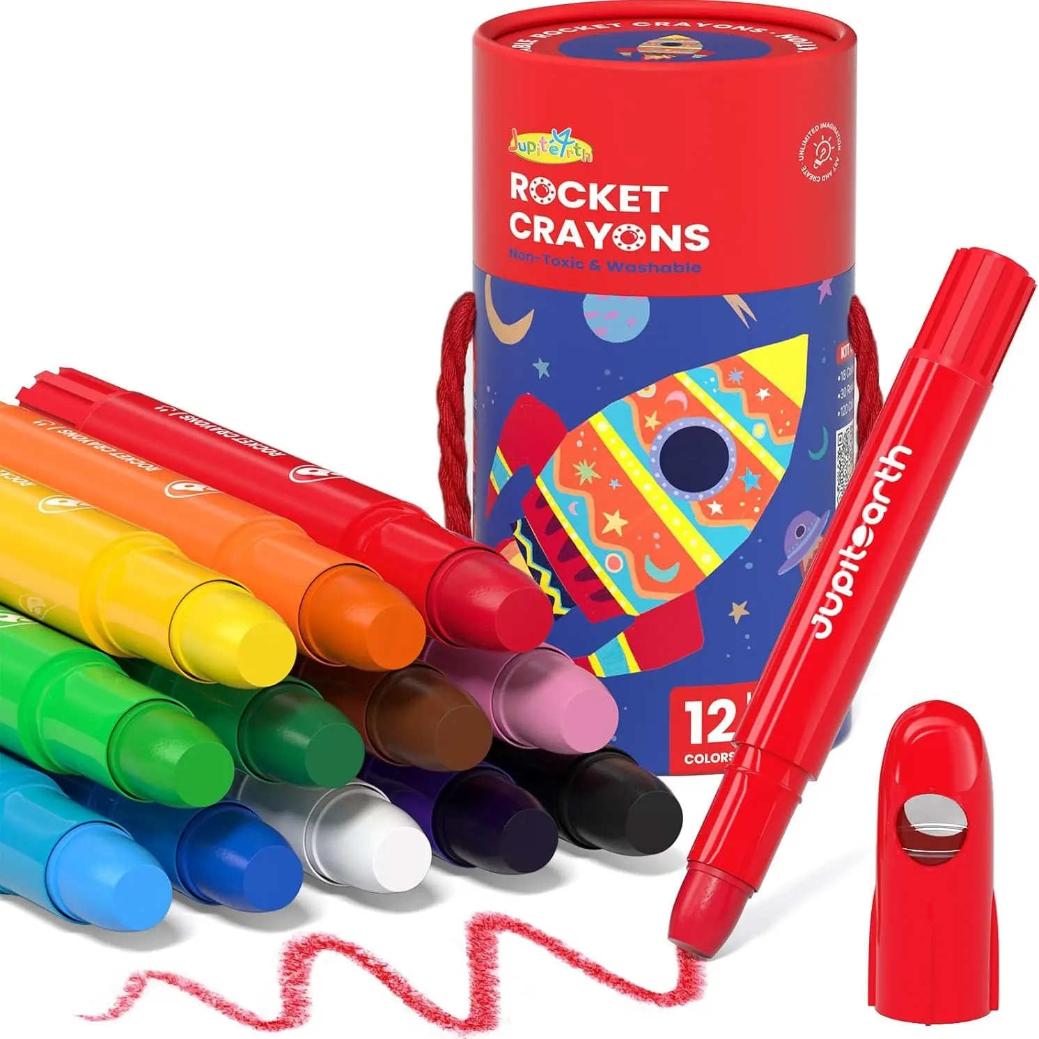 12colors/rocket twistable crayon