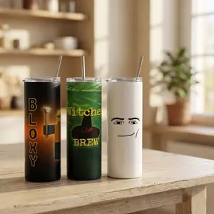 Funny Roblox Bloxy Cola Tumbler – 20oz Stainless Steel Tumbler Cup, insulated for hot & cold drinks, Pefect Xmas gift for Roblox fans