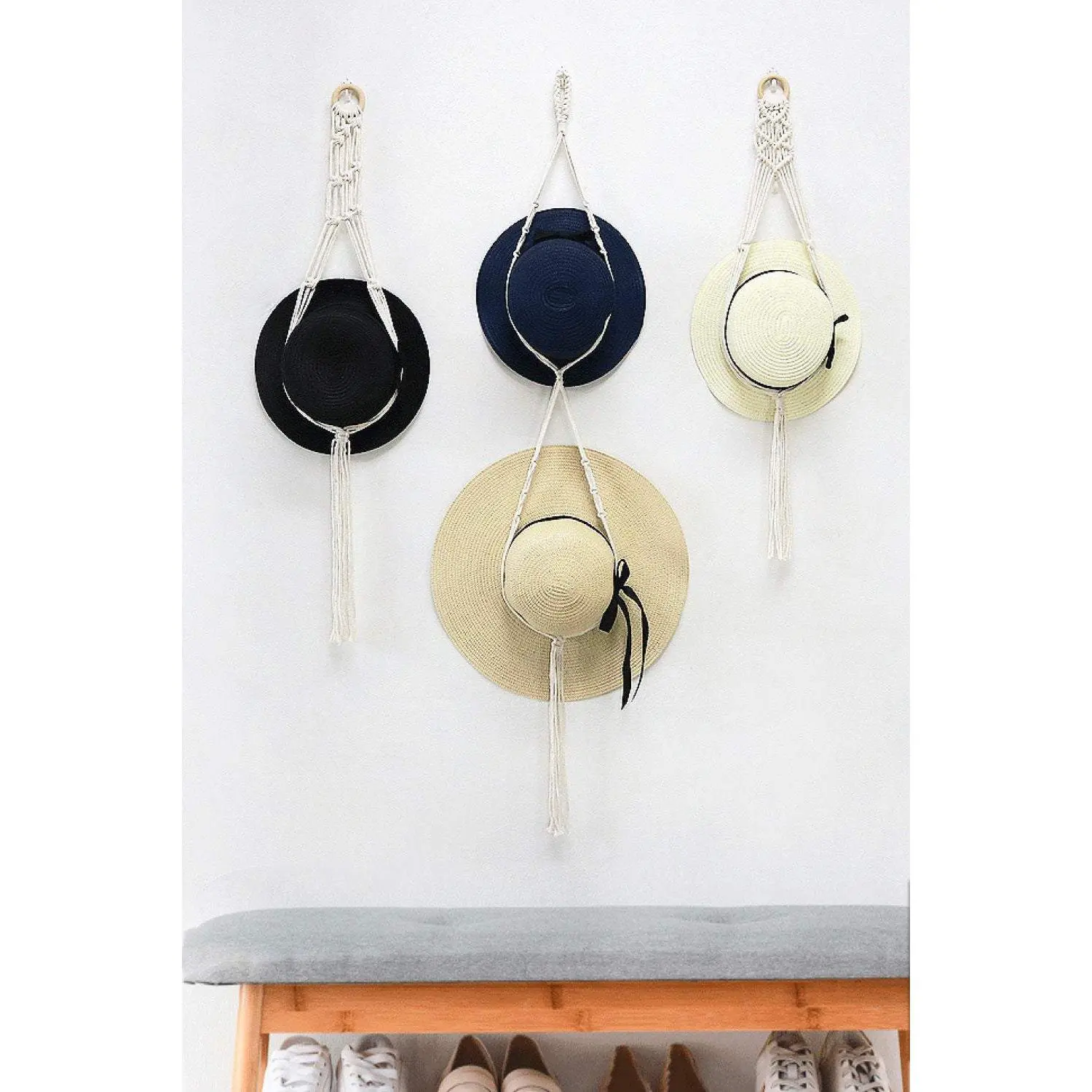 Macrame Hat Hanger